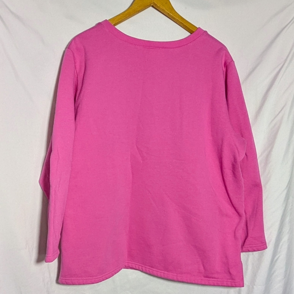 Quacker Factory Halloween V-Neck‎ Sweatshirt, Embroidered & Embellished, Sz 2X - Picture 3 of 10